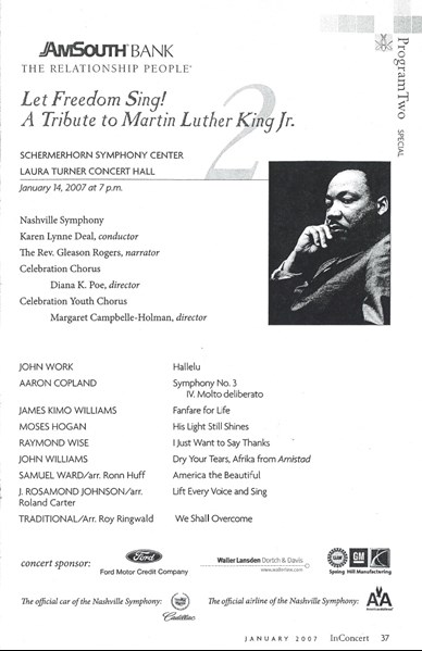 2007 Let Freedom Sing Program